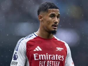 Arsenal decides on Saliba’s red card appeal.